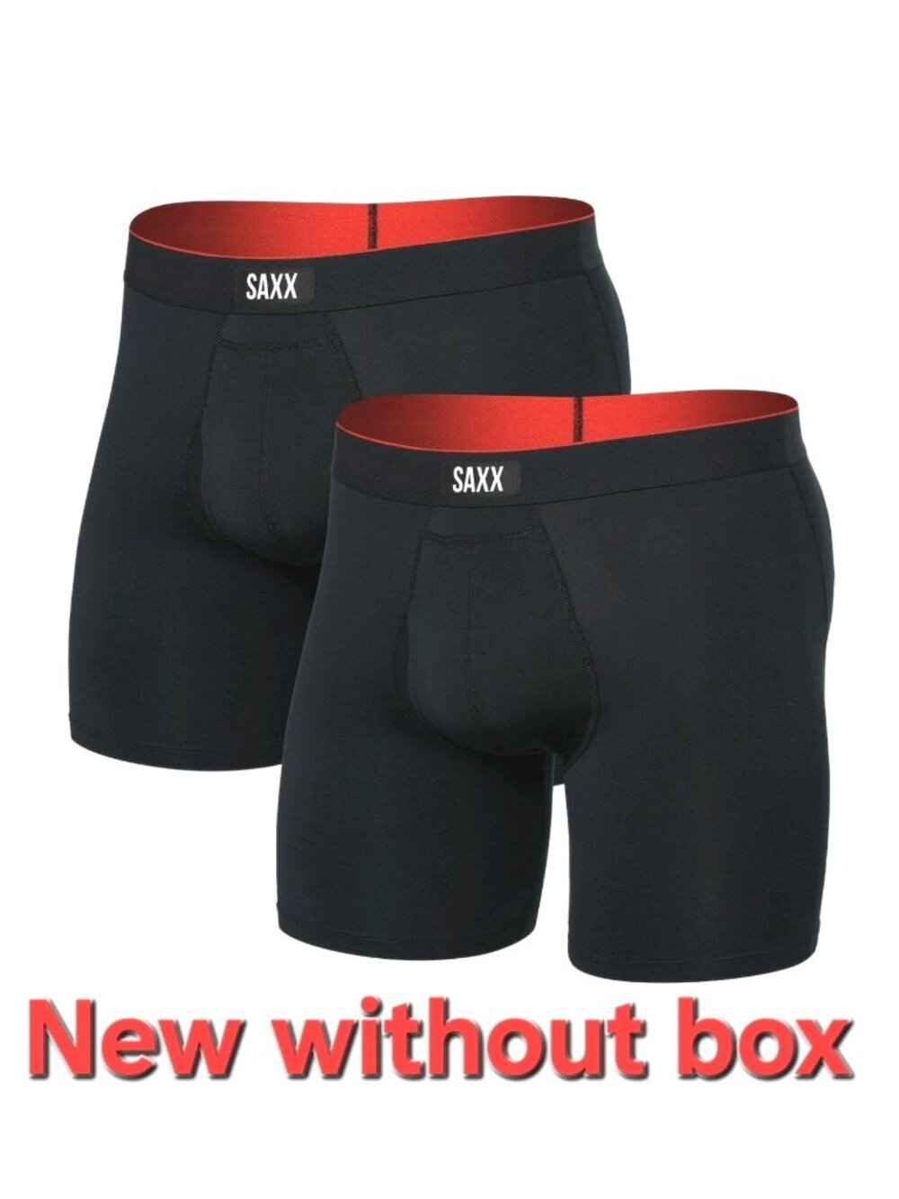SAXX Multi Sport Mesh (2 Pack) NEW Without Box BallPark Pouch PRO Black Color 6"